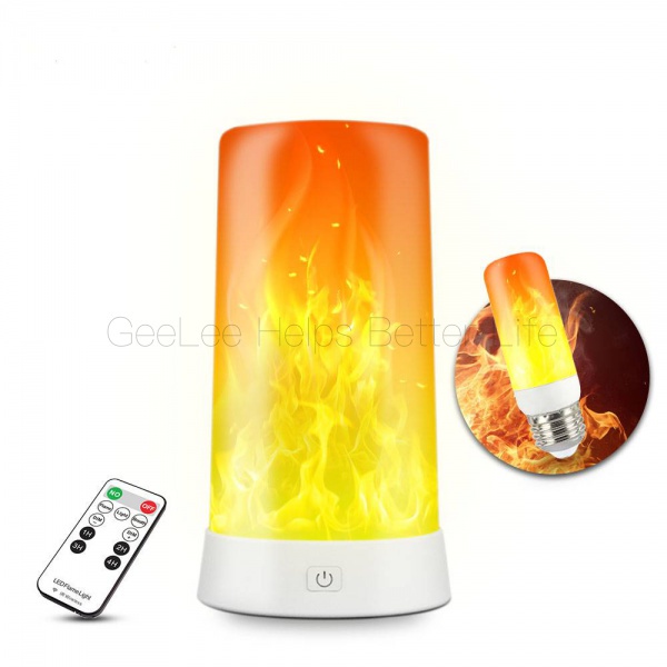 Đèn Led Tạo Hiệu Ứng Ngọn Lửa Giả 4 Chế Độ Sạc Usb