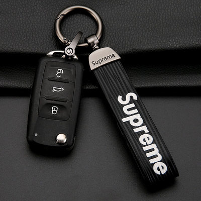 Cá tính sáng tạo Keychain cặp đôi Porsche BMW Mercedes Audi Volkswagen Keychain nam nữ da