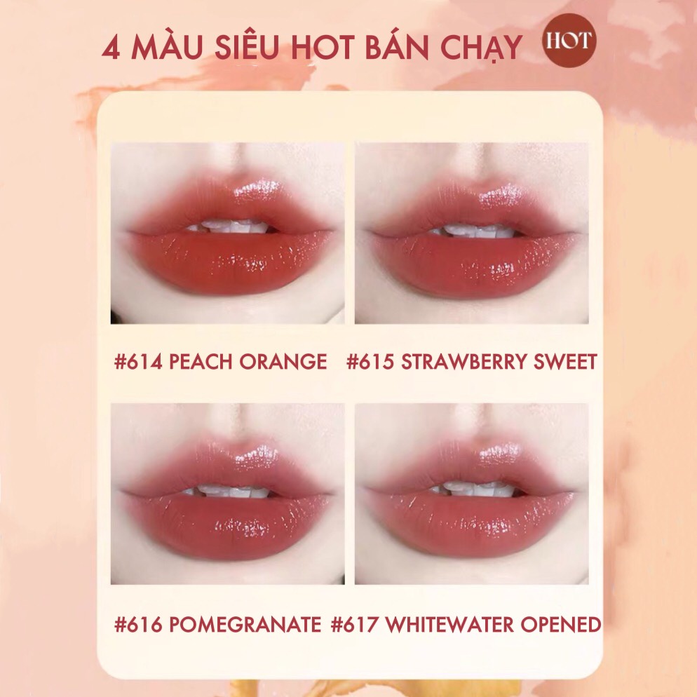 Son thỏi tòa tháp HOLD LIVE dưỡng ẩm Streamer Retro Aqua Lipstick làm mềm môi căng mọng môi Holdlive HL561 HLIV85