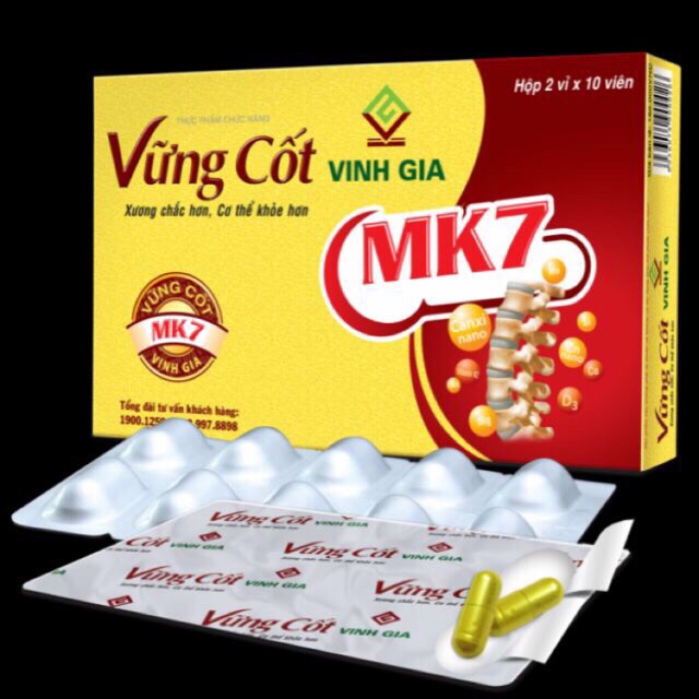 Vững Cốt Vinh Gia - Hộp 20 viên - giúp xương chắc khoẻ hơn