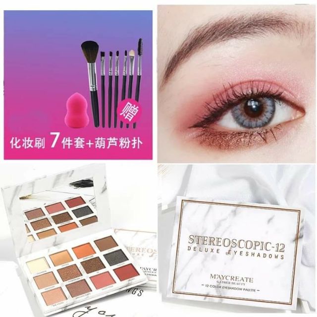Bảng phấn mắt MayCreate nội địa Trung