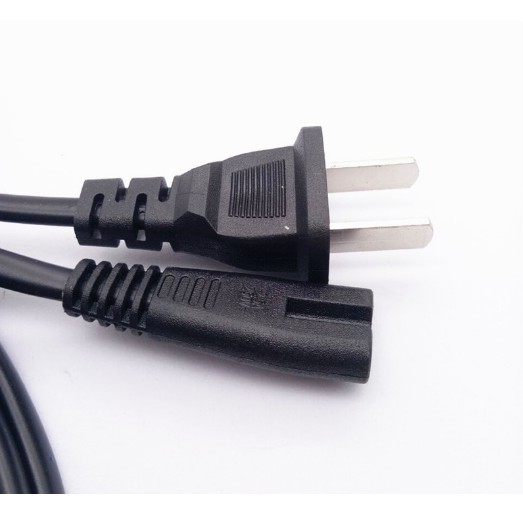 Dây nguồn 220V AC liền giắc cắm 2 chân số 8 dài 1.5m