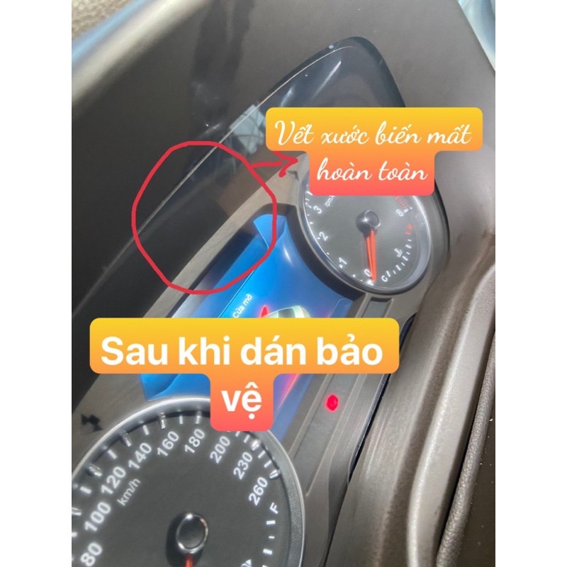 VINFAST LUX A và SA: Film PPF dán màn công tơ mét - AUTO6- chống xước, che mờ đi các vết xước cũ, giữ độ bóng cho xe