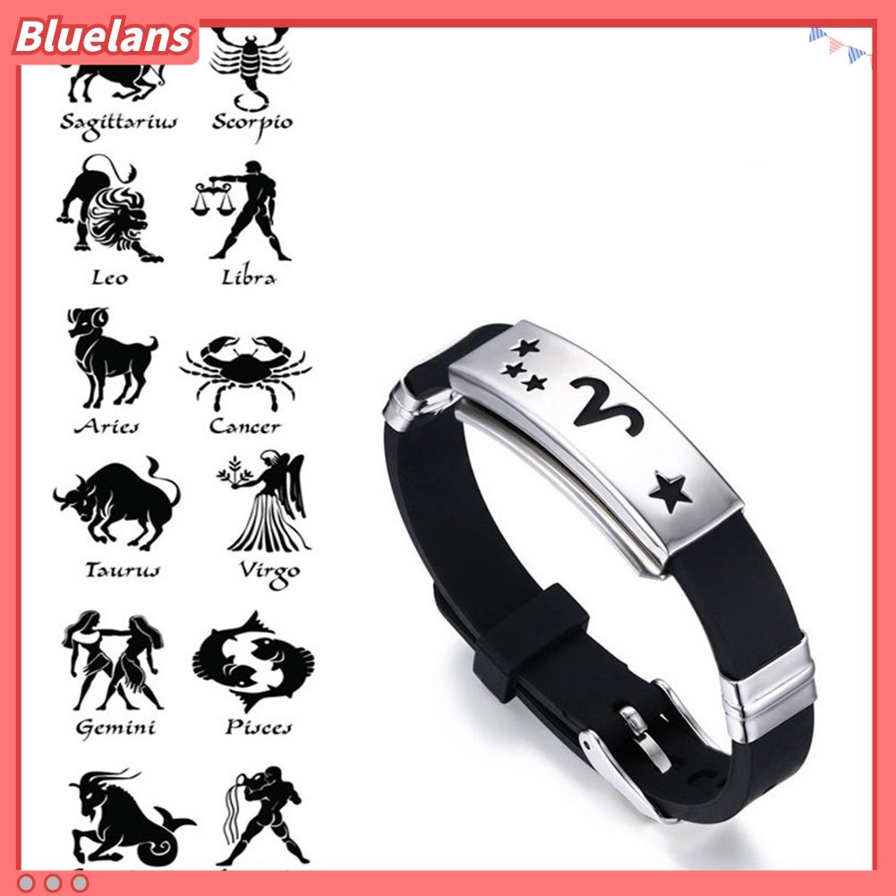 Vòng Tay Silicone Phối Thép Không Gỉ Cho Nam