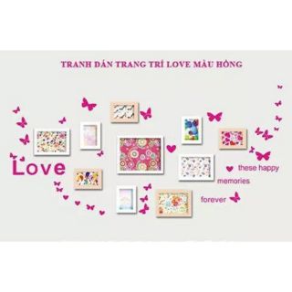 Decal Love trang trí