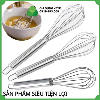 Cây đánh trứng bằng thép không gỉ 8/10/12 inch