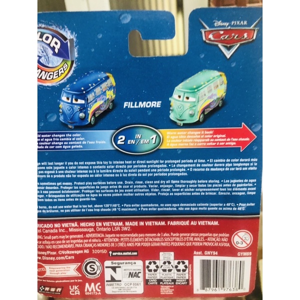 Xe Disney fullbox đổi màu hàng chính hãng mattel