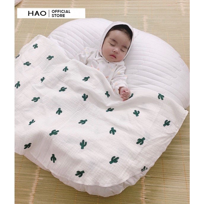 Gối chống trào ngược cao cấp HAOHAO cotton Hàn chần bông, chống nôn trớ an toàn cho bé (Bao gồm vỏ gối và ruột)