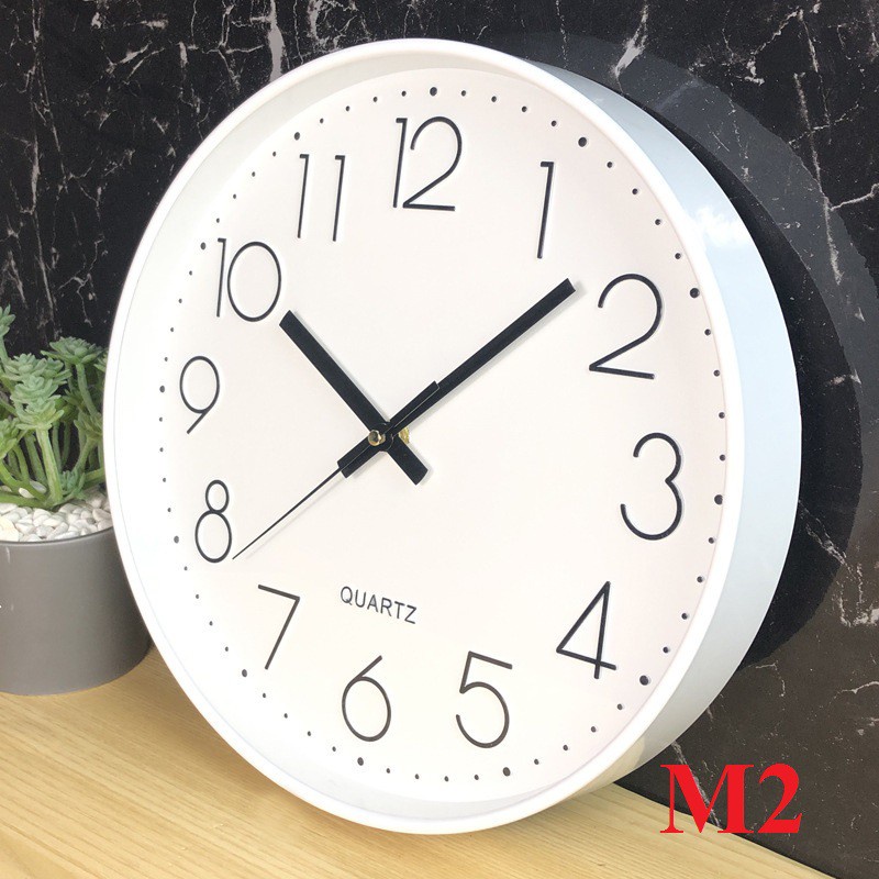 8 Mẫu - Đồng Hồ Treo Tường Kim Trôi Trang Trí Máy Quartz - Không tiến