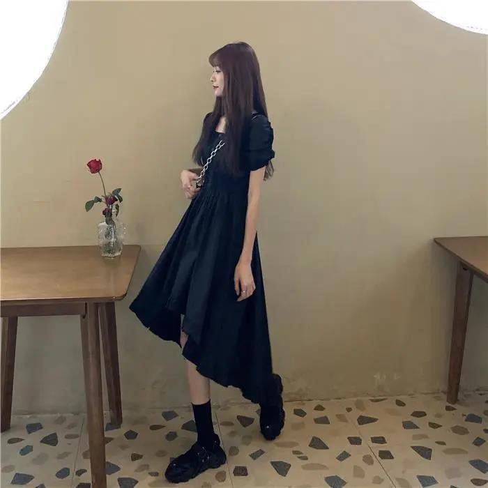 Đầm đen đầm bigsize nữ đầm tay phồng đầm midi đầm hở lưng đầm nữ đầm vintage đầm thiết kế đầm đi tiệc váy nữ xinh đầm cổ vuông đầm hở lưng