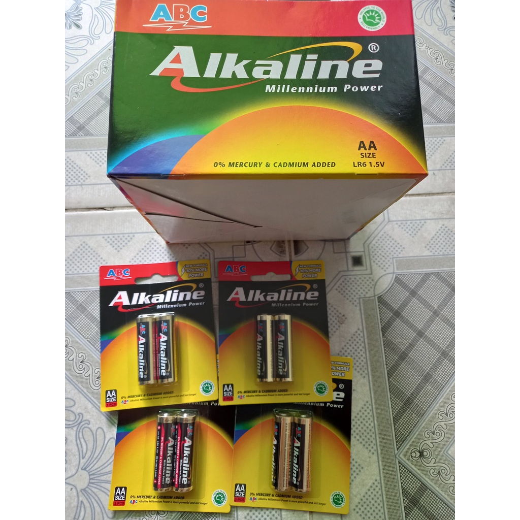 1 Vỉ 2 viên Pin AA (2A), AAA (3A) Alkaline Super - Hàng nhập khẩu, Siêu bền- chuyên dùng camera, máy đo, Remote xịn