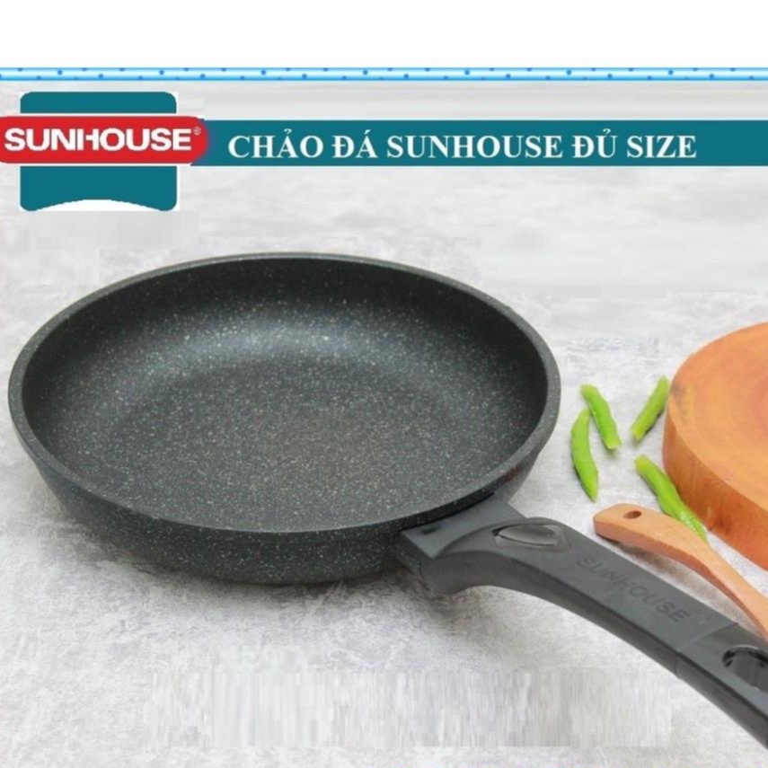 CHẢO ĐÁ SIÊU BỀN SUNHOUSE ĐỦ SIZE SBD, bh 2 năm