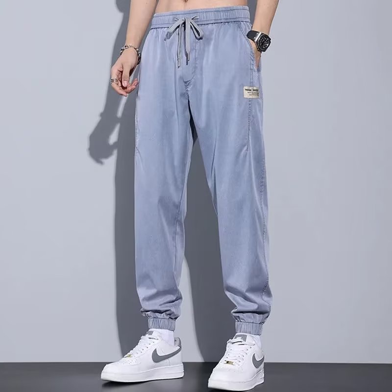 Quần Dài Thể Thao Thời Trang Mùa Hè Phong Cách Hàn Quốc Cho Nam Giới Size M-4XL