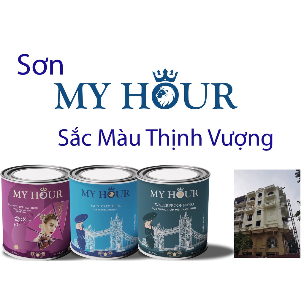 Sơn chậu cảnh màu nâu socola, sơn trang trí MY HOUR