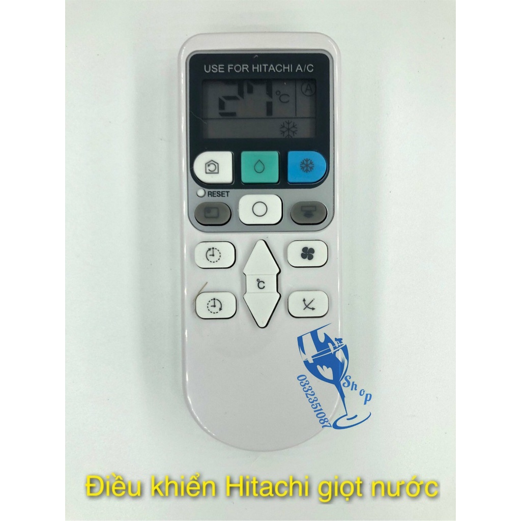 [Ảnh thật] điều hiển điều hòa Hitachi hình giọt nước shopgiadungluongyen