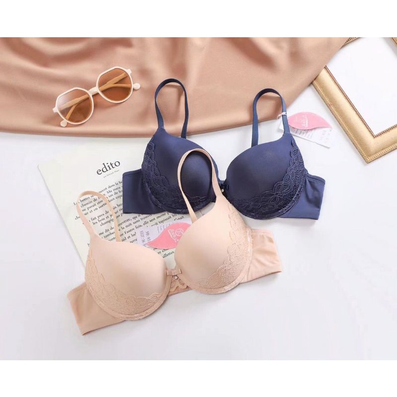 Áo Lót Anny Thái Trơn Mịn - Độn Kép 3CM - Nâng Tự Nhiên - Siêu Gom