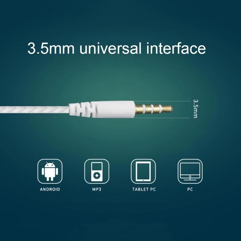Tai Nghe Nhét Tai Thể Thao Có Dây 3.5mm Chống Ồn Tích Hợp Mic Cho Điện Thoại Android