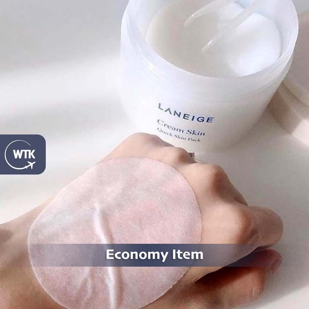 LANEIGE Cream Skin Quick Skin Pack 1 Tờ Kem Dưỡng Da Nhanh Chóng 5ml / 50 Tờ + Bộ Kem 50ml  - Da Nhạy Cảm