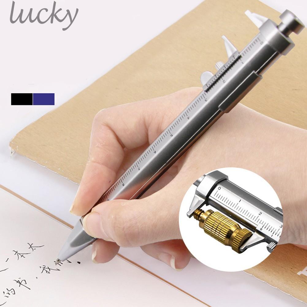 LUCKY~Multifunctional 0.5mm Neutral Ink Pen Vernier Caliper Rollerball Pen Stationery#Ready Stock