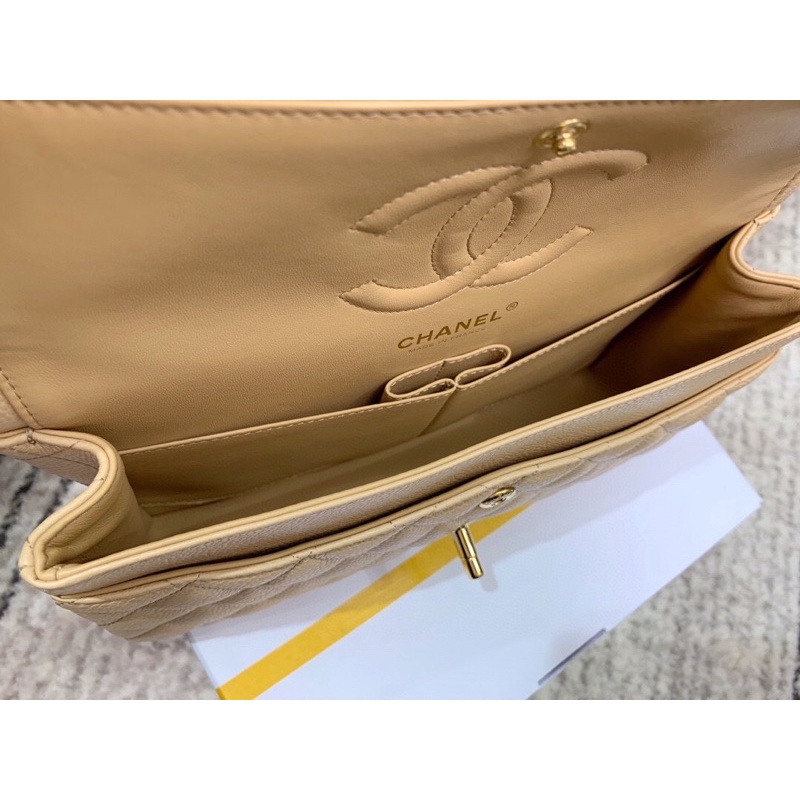 Túi xách Chanel classic cao cấp màu nude suze 25cm