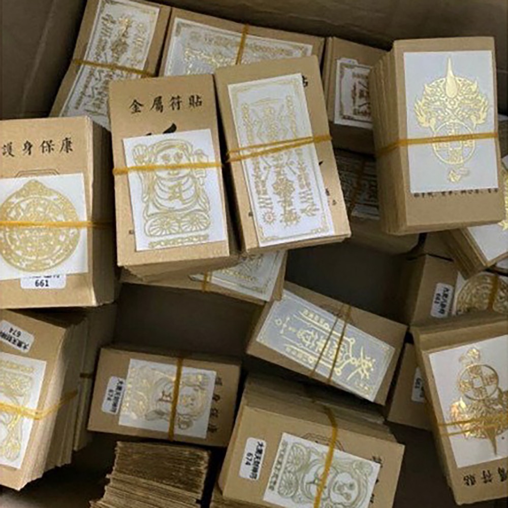 [ Bán Sỉ ] Miếng dán trang trí linh phù dán điện thoại