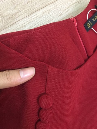 Váy xòe đỏ