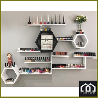 Kệ thanh ngang treo tường - Kệ giá thanh để sơn nail, đồ trang trí gỗ MDF