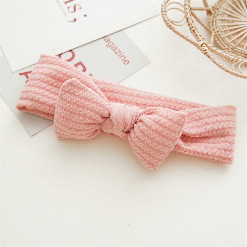 Băng Đô Nơ Họa Tiết Kẻ Sọc Màu Sắc Kẹo Ngọt Xinh Xắn Dành Cho Bé Gái