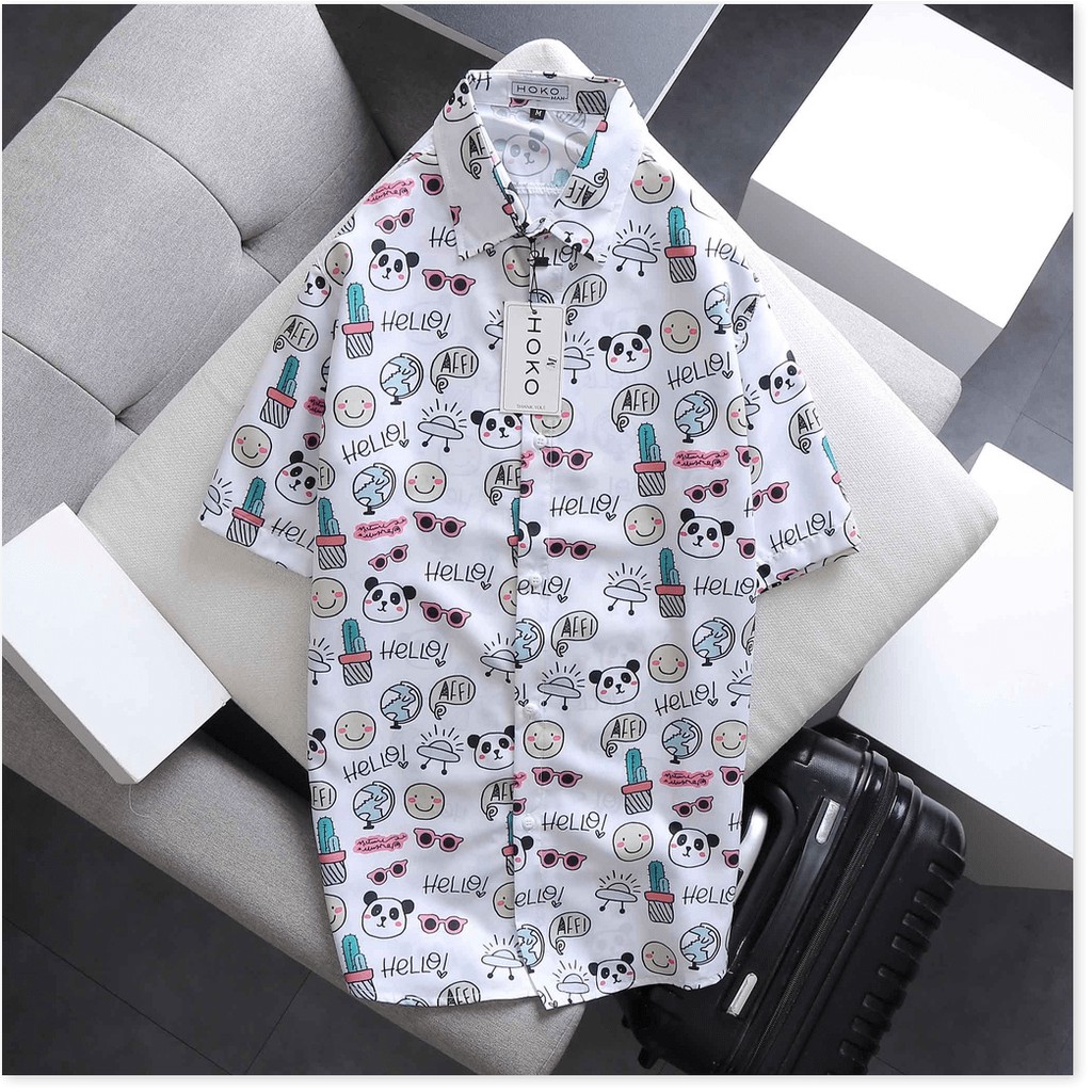 SIÊU PHẨM ÁO SƠ MI NGẮN TAY NAM CỰC CHẤT HOẠ TIẾT ĐỘC LẠ SIÊU HOT HÈ 2021 KHANH AN FASHION