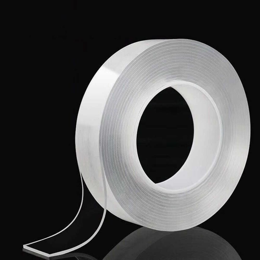 Băng dính 2 mặt trong suốt siêu dính dính siêu chắc đa năng 1 mét dùng cho mọi bề mặt tiện dụng SIGO