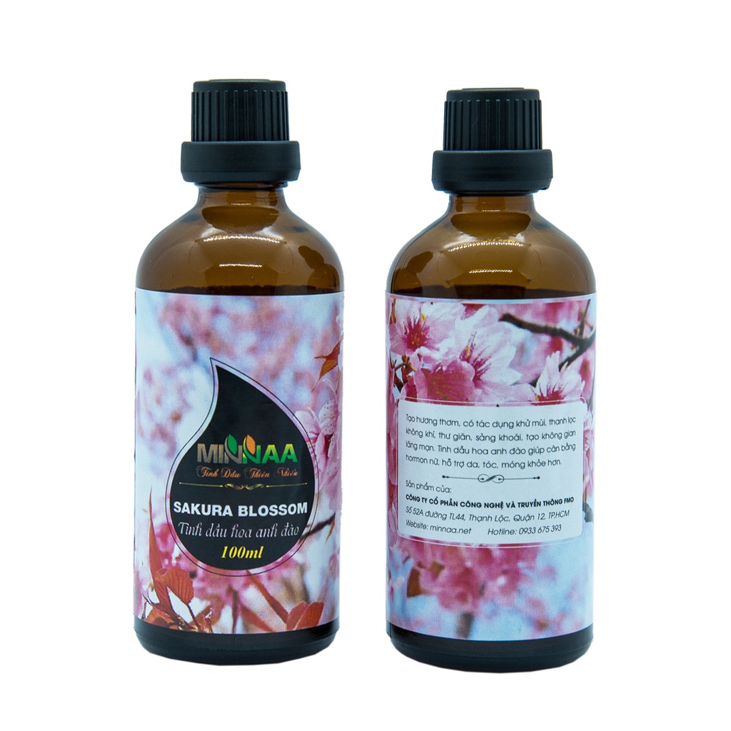 Tinh dầu xông phòng MINNAA Hoa anh đào 100ml có kiểm định chất lượng