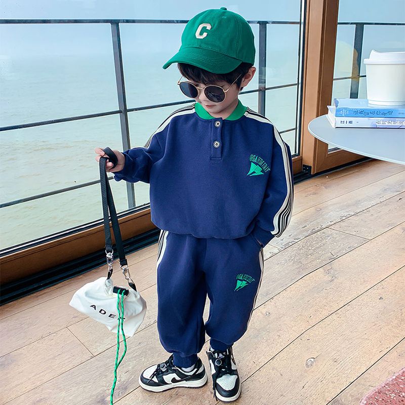[Babycat] Hàng Có Sẵn Bộ Quần Áo Sweater Phong Cách Nhật Bản Hàn Quốc Thời Trang Mùa Thu Mới 2022 Dành Cho Bé Trai
