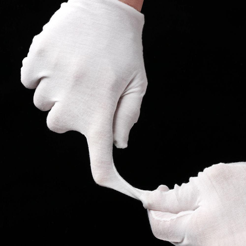 Găng Tay Cotton Màu Trắng Dày Dặn Dùng Vệ Sinh Trang Sức