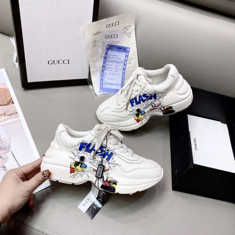 Pv(ẢNH THẬT)Giày Thể Thao 5p Vịt Da Thật Mềm Êm Fullbox Bill Túi Cao Cấp