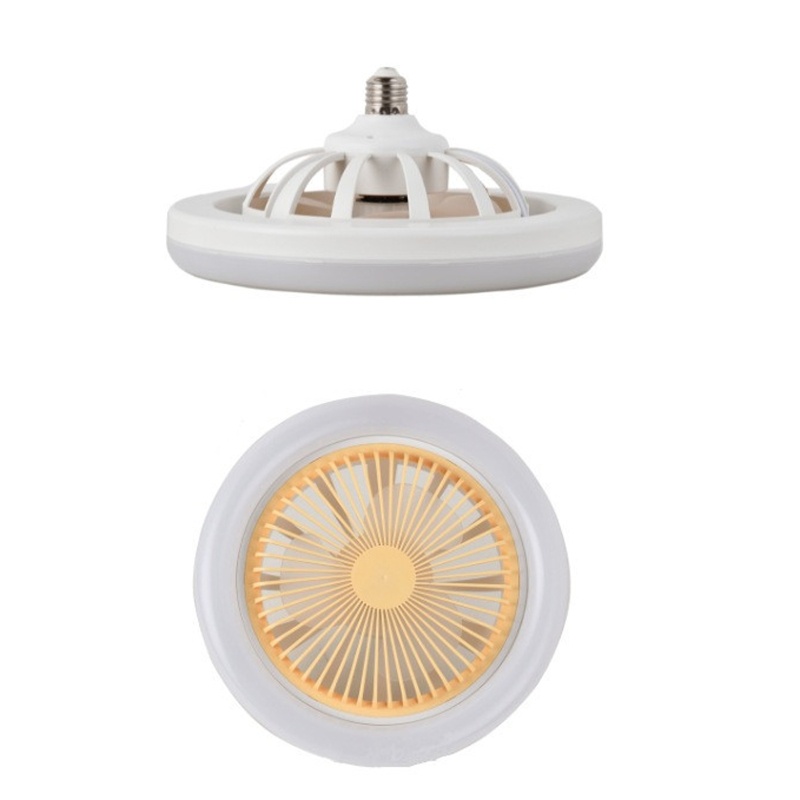 Quạt Trần Có Đèn LED 3 Cánh Thông Minh E27 Cho Đèn Trần Nhà
