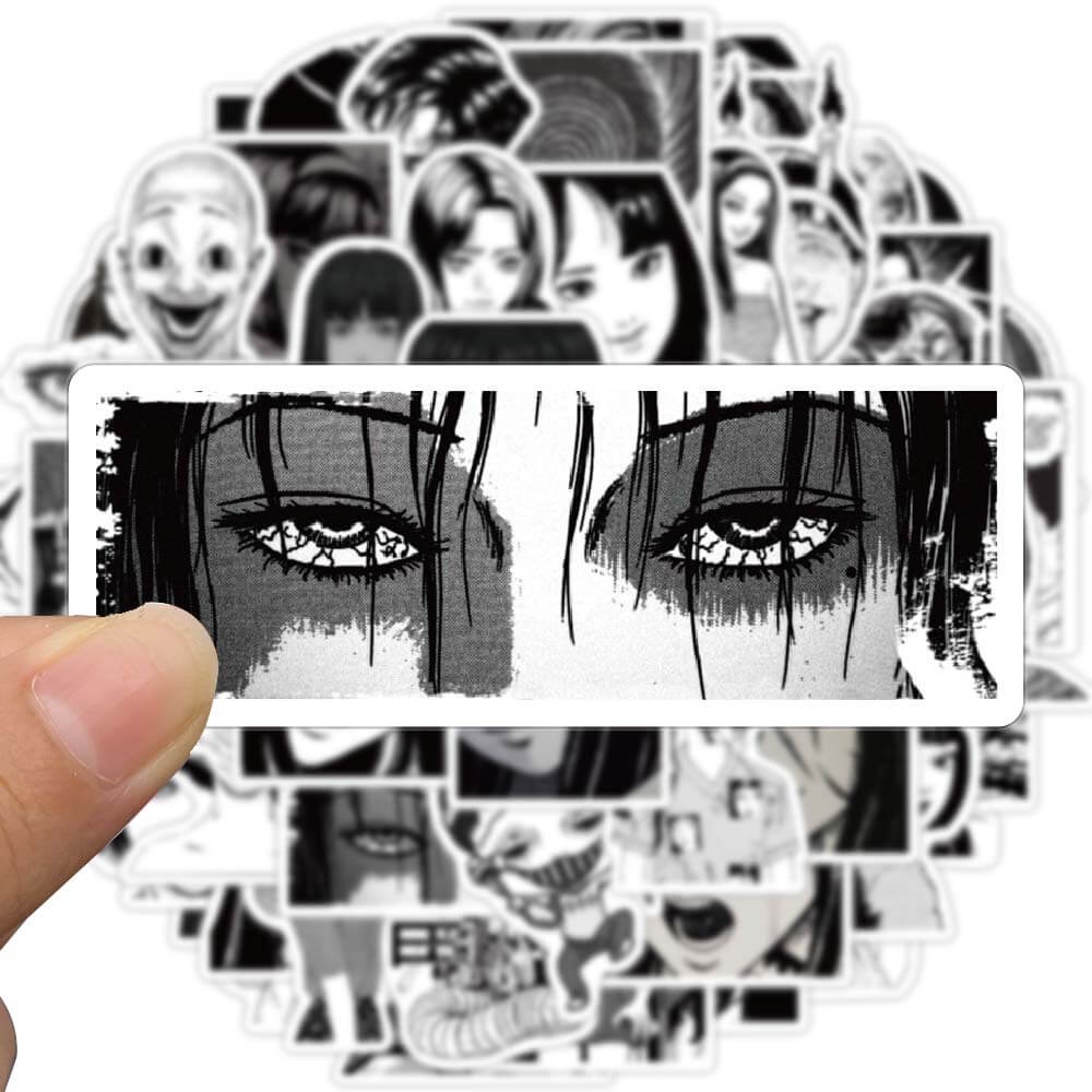 Bộ 50 Miếng Dán Hình Anime Kawakami Tomie Chống Thấm Nước Trang Trí Ván Trượt/Laptop/Vali