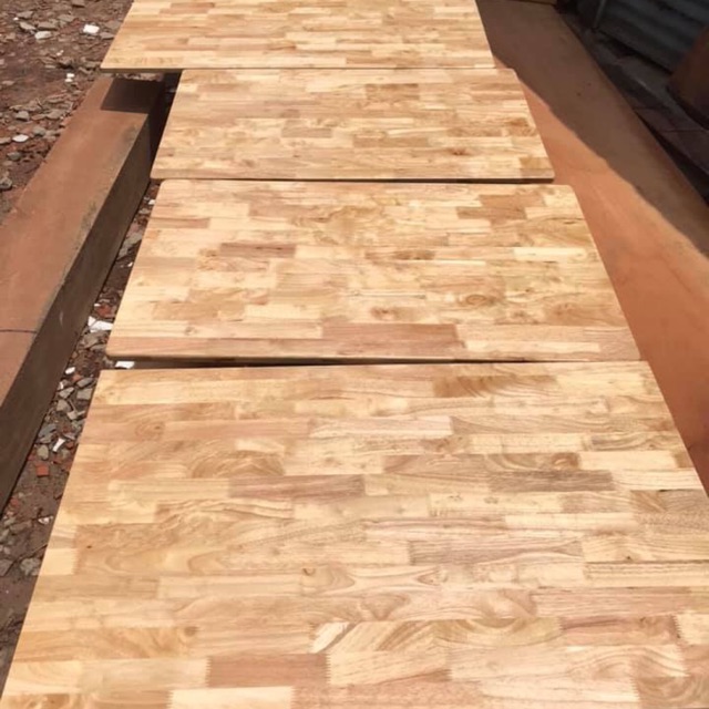 Mặt bàn gỗ cao su tự nhiên 60x80