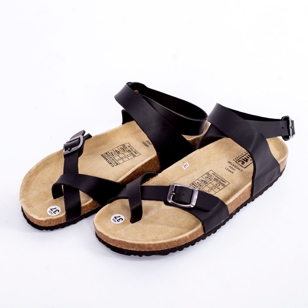 new Giày sandal quai hậu Unisex xuất khẩu Châu Âu dòng Pu leather Mã D16 birken việt nam