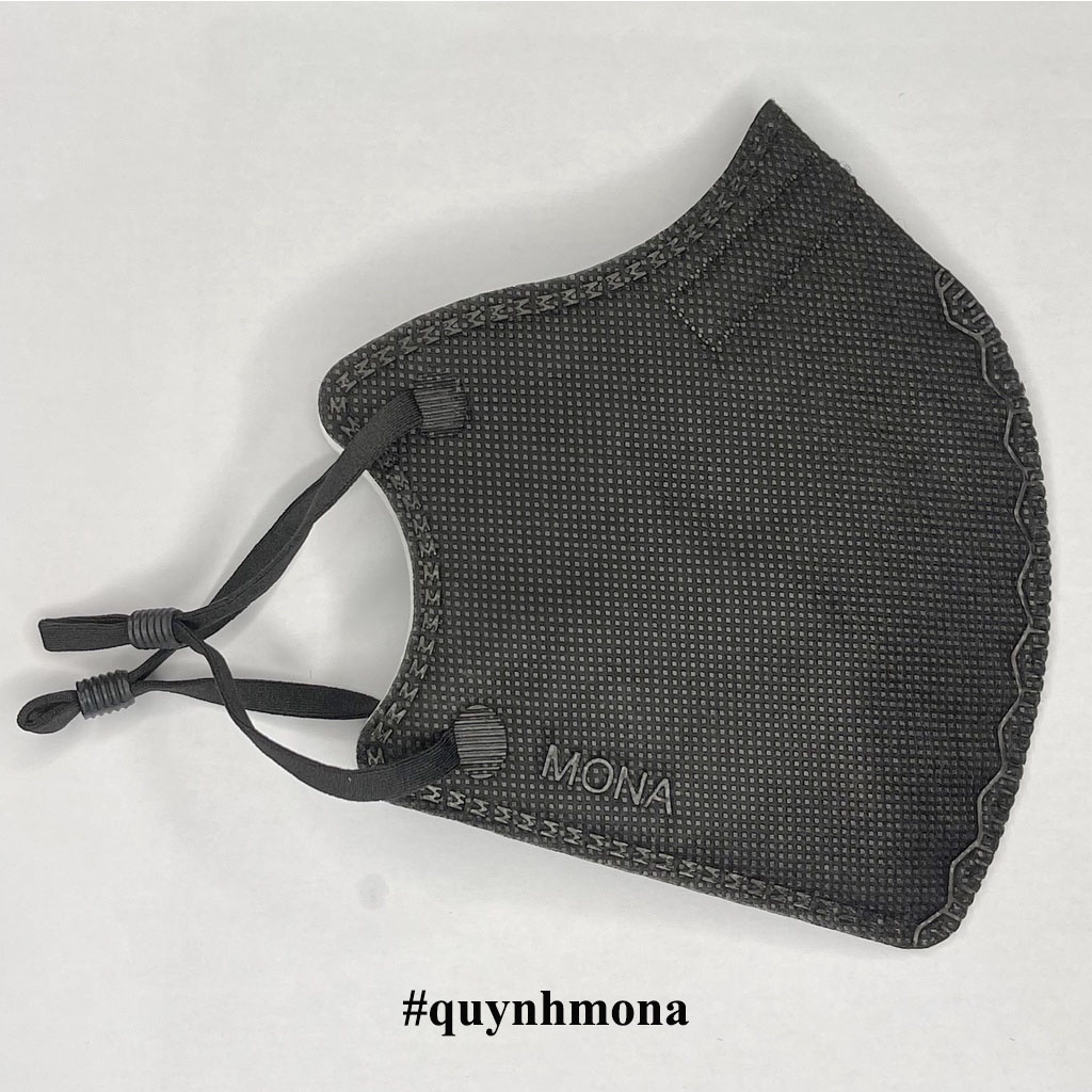 Khẩu Trang N99 Mona Mask Quynhmona 3D 6 lớp Nano Chống nắng Kháng khuẩn lọc 99% Bụi pm 2.5 hai Màu đen trắng