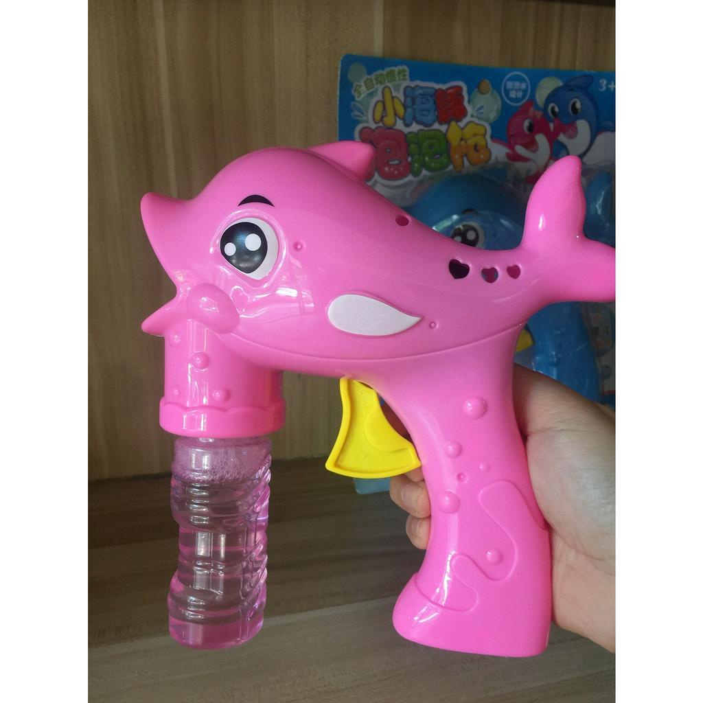 Súng bắn bong bóng hình CÁ HEO dễ thương cho bé