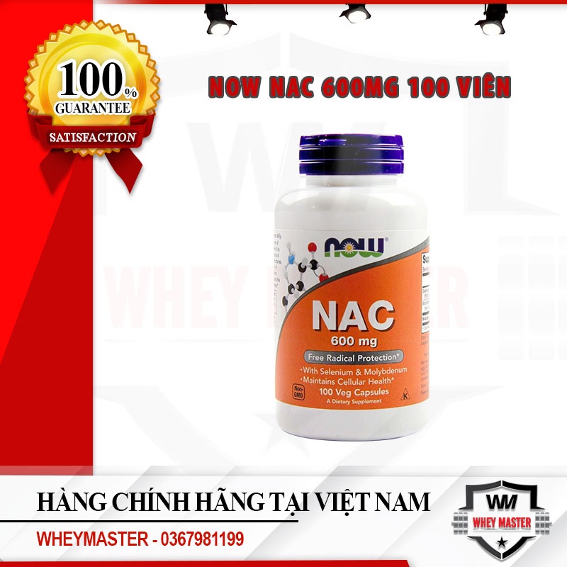 Viên NAC Giải Độc Gan Mát gan Detox Body Now Nac - Hoa kỳ
