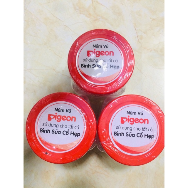 Núm ty silicon Pigeon cổ hẹp