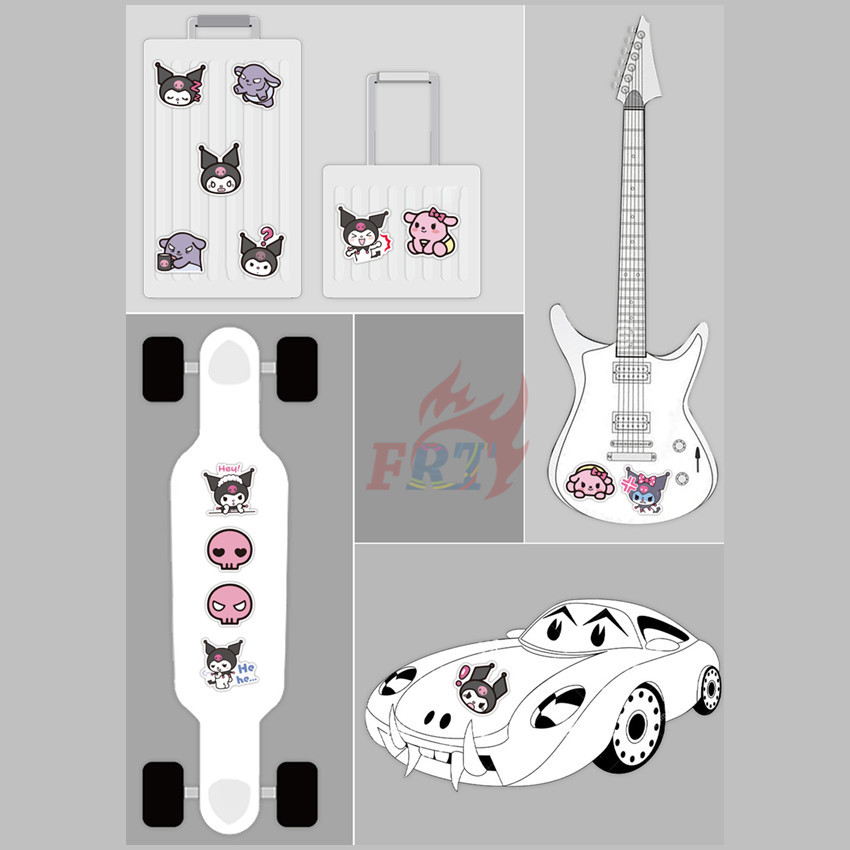 ❉ Kuromi Series 03 - Sanrio Stickers ❉ 50Pcs/Set DIY Waterproof Decals Doodle Stickers