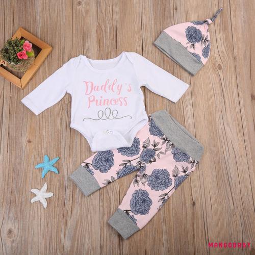 Set Áo Liền Quần &amp; Quần Dài &amp; Mũ Trùm Đầu In Hoa Cho Bé Gái