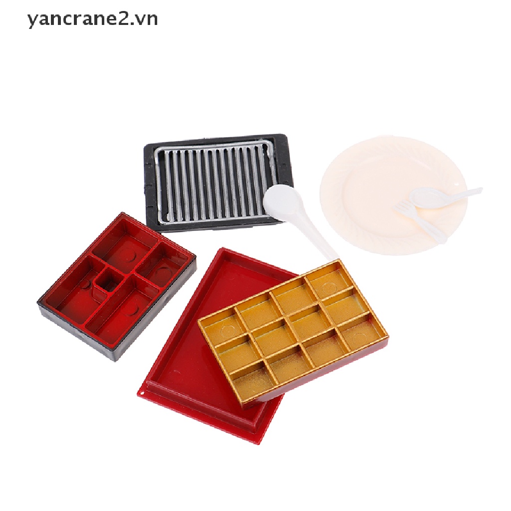 Bộ 3 món đồ chơi dụng cụ bàn ăn nhà búp bê mini màu trắng hình chim hạc 2.vn}