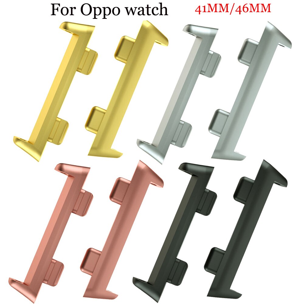 Set 2 đầu kết nối bằng kim loại chất lượng cao dành cho đồng hồ thông minh OPPO 41MM/46MM