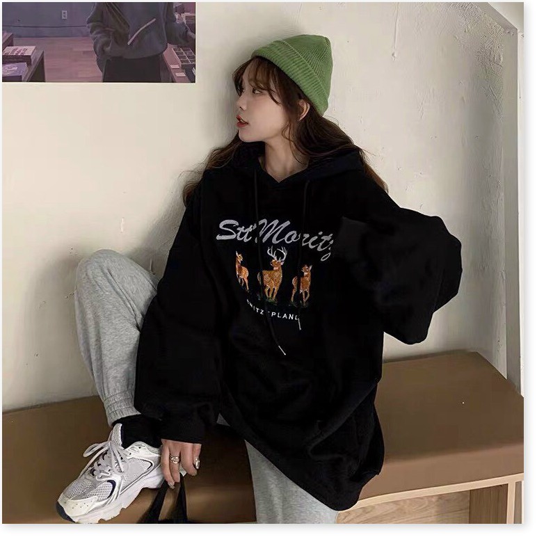 ÁO KHOÁC NỮ HOODIES FORM RỘNG,THIẾT KẾ HỌA TIẾT XINH XẮN,CHẤT LIỆU VÃI NỈ THOÁNG MÁT THỜI TRANG KOKO MI