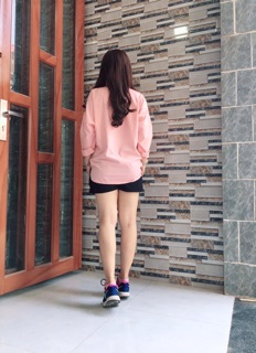 Áo Sơ mi oversize tay dài hồng dâu