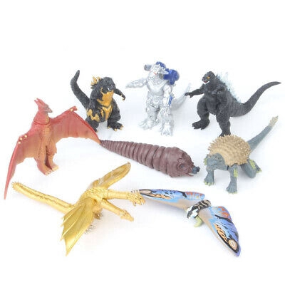 Set 8 mô hình King Godzilla 2 độc đáo sống động trang trí tiện dụng 