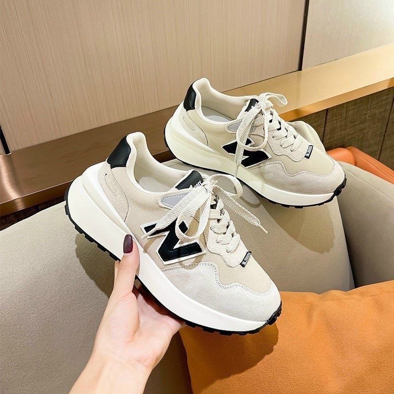 Giày Thể Thao N Lưới Thoáng Khí Đế Cao